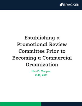 Establishing a Promotional Review Committee Prior to Becoming a Commercial Organization (1)