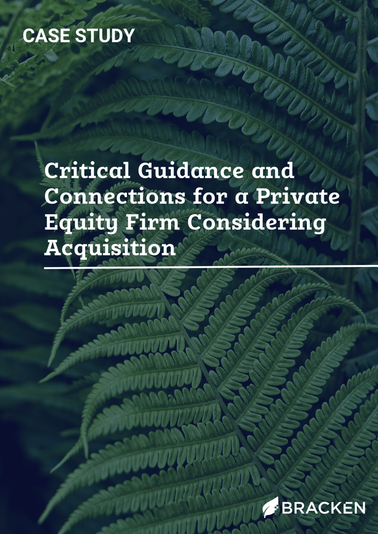 TBG Case Study - Critical Guidance and Connections for a Private Equity Firm Considering Acquisition (1)